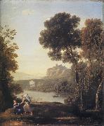 Claude Lorrain Landscape with Hagar and the Angel oil painting reproduction
